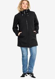 Zip Front Bonded Fleece Jacket