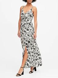 Strappy Ruched Maxi Dress