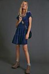 Valerie Tiered Velvet Tunic Dress