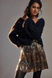 Louisa Sequined Mini Skirt
