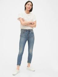 Recycled Sky High Rise True Skinny Jeans