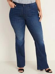 High-Waisted Secret-Slim Pockets Flare Plus-Size Jeans