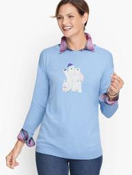 Polar Bear Cotton Blend Sweater
