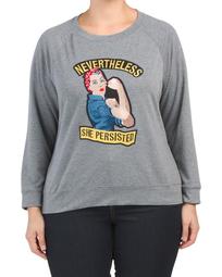 Plus Made In Usa Rosie French Terry Sweatshirt