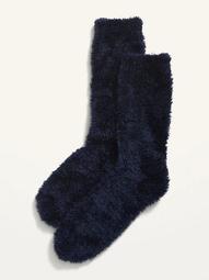 Cozy Eyelash Crew Socks for Women