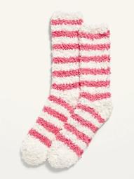 Cozy Striped Crew Socks for Women