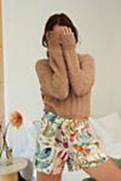 Michelle Morin Animalia Flannel Sleep Shorts