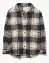 AE Plaid Boyfriend Flannel Shirt