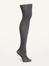 Control-Top Gray Tights for Women