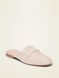 Faux-Suede Driving Mule Flats for Women