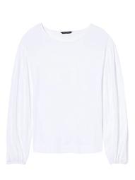 SUPIMA® Cotton Bubble-Sleeve T-Shirt