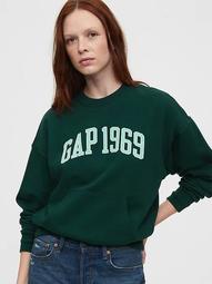 Gap Logo Crewneck Pocket Sweatshirt