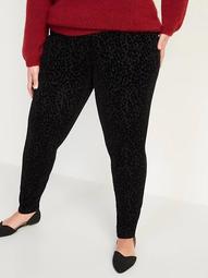 High-Waisted Stevie Secret-Slim Leopard-Print Plus-Size Pants