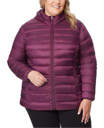 Plus Size Packable Down Hooded Puffer Coat, Created for Macy's
