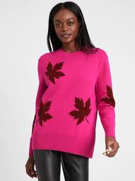 Relaxed Maple Leaf Sweater