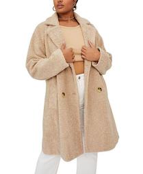 Trendy Plus Size Teddy Coat