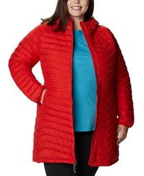 Plus Size Quilted Midi Jacket