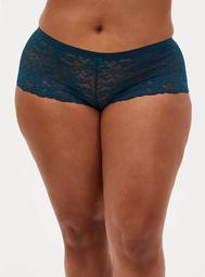 Teal Lace Cheeky Panty
