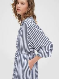 Striped Midi Shirtdress