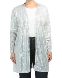 Plus Sequins Duster And Mask