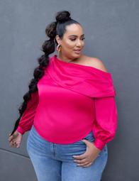 Off the Shoulder Draped Blouse
