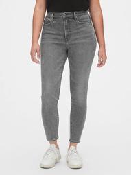 Soft Wear High Rise True Skinny Ankle Jeans with Secret Smoothing Pockets