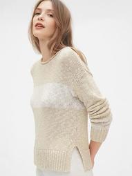 Roll-Neck Crewneck Sweater 