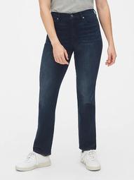Mid Rise Classic Straight Jeans in 360 Stretch