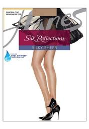 Silk Reflections Silky Sheer Control Top Reinforced Toe 6-Pack