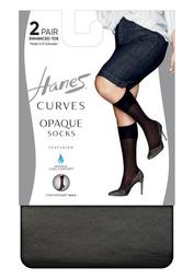 Curves Opaque Socks 2-Pack