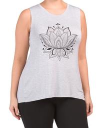 Plus Lotus Flower Yoga Tank