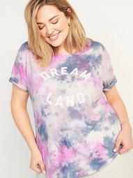 Loose Graphic Plus-Size Easy Tee