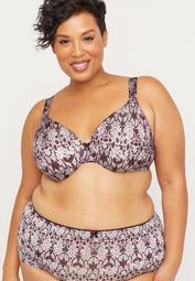 Full-Coverage Smooth Underwire Bra in Print