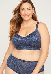 Full-Coverage Smooth No-Wire Bra with Bow
