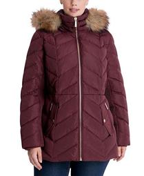 Michael kors plus size puffer coat on sale