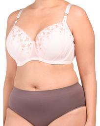 Full Figure Briana Embroidered Bra With Support Straps