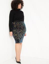Multicolor Sequin Front Skirt
