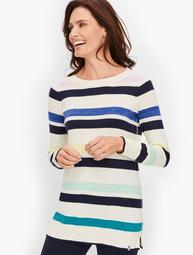 Colorful Striped Crewneck Sweater