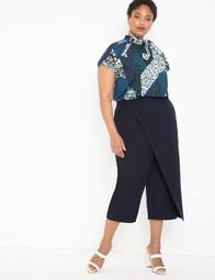 Crop Pant with Overlay
