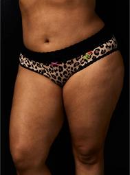 Betsey Johnson Leopard Second Skin Hipster Panty