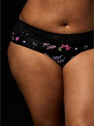 Betsey Johnson Neon Dreams Second Skin Hipster Panty