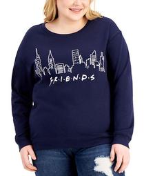 Trendy Plus Size Friends Graphic Print Sweatshirt