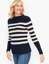 Shaker Stitch Sweater - Stripe