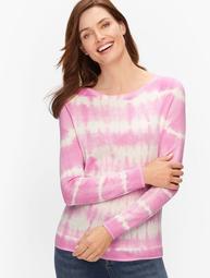 Tie-Dye Cotton Blend Sweater