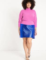 Quilted Faux Leather Mini Skirt