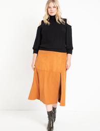 Long Suede Skirt
