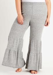 Cozy Lounge Ribbed Tiered Pant