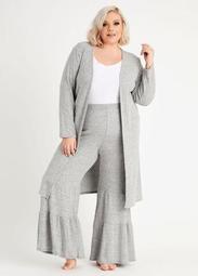 Cozy Lounge Ribbed Duster