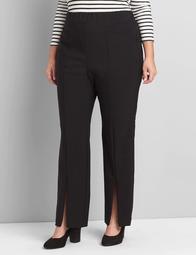 On-The-Go Straight Pant With Zip-Front Hem