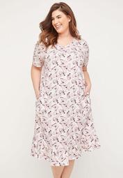 Butterfly Blush Cotton Sleep Gown
